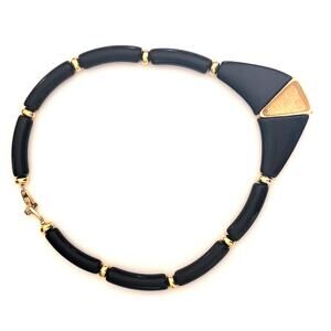 Vintage Napier Bib Necklace - Bold Gold & Lucite Statement Piece Gift for Her